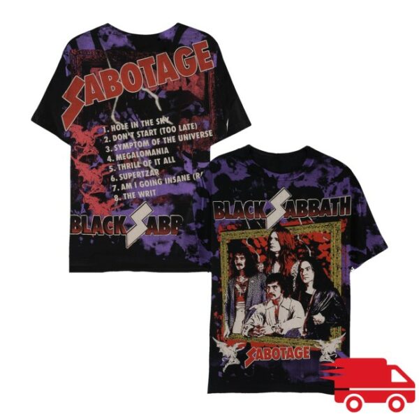 kenny Black Sabbath Store Merch Sabotage Allover Print Shirtss