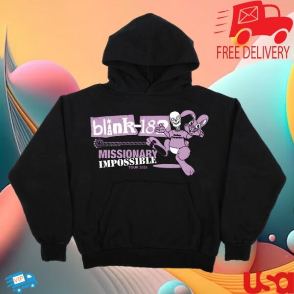 kenny Blink 182 Merch Online Ceramics Missionary Impossible Tour Exclusive Hoodie