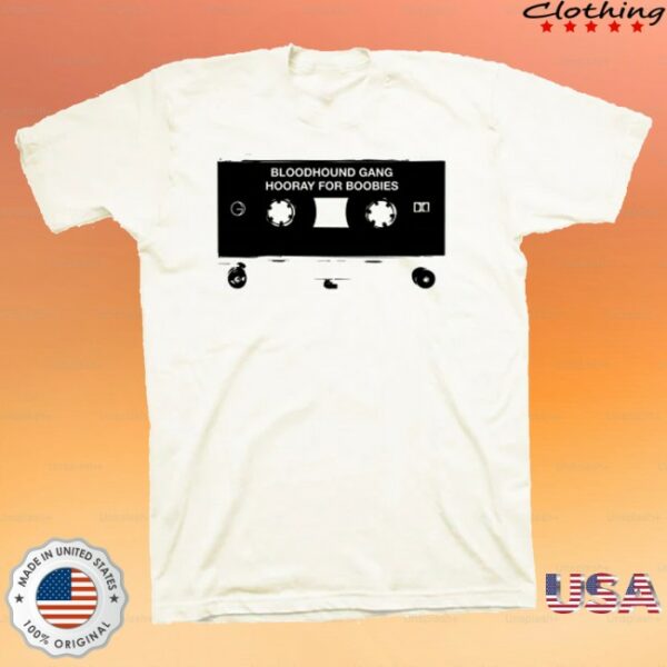 kenny Bloodhound Gang Merch Cassette Shirt Black On White