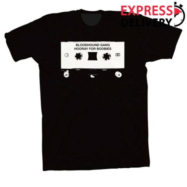 kenny Bloodhound Gang Merch Cassette Shirt White On Black