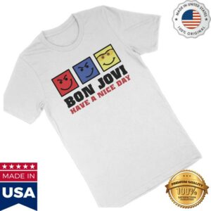kenny Bon Jovi Merch Shop Store Have A Nice Day White Shirtd