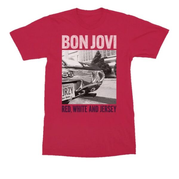 kenny Bon Jovi Merch Store Forever Red White And Jersey Red Shirt