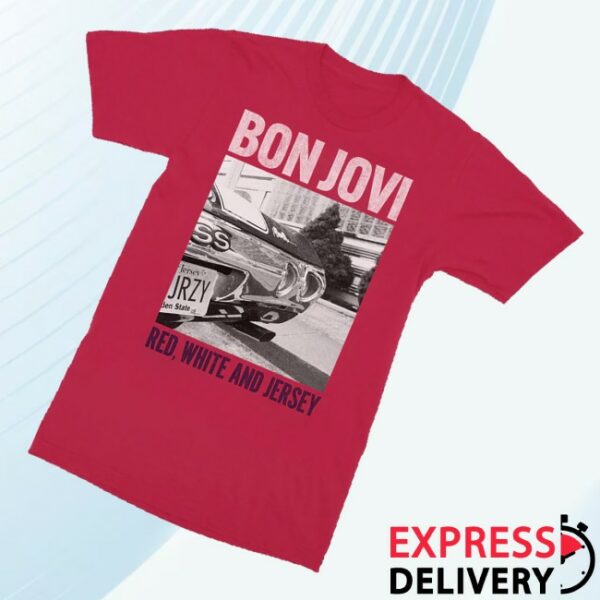 kenny Bon Jovi Merch Store Forever Red White And Jersey Red Shirts