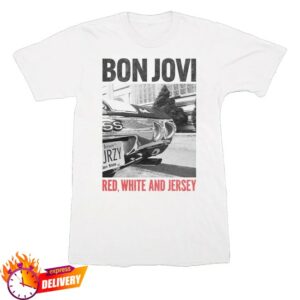 kenny Bon Jovi Merch Store Forever Red White And Jersey White Shirt