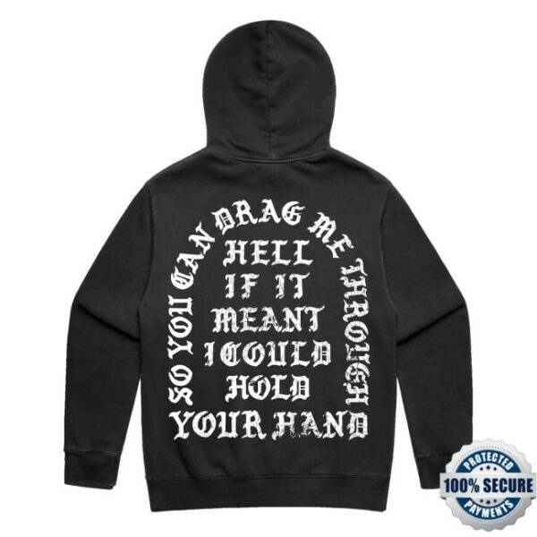 kenny Bring Me The Horizon Merch Store Thats The Spirit 10Th Anniversary Washed Black Hoodie