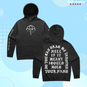 kenny Bring Me The Horizon Merch Store Thats The Spirit 10Th Anniversary Washed Black Hoodiess