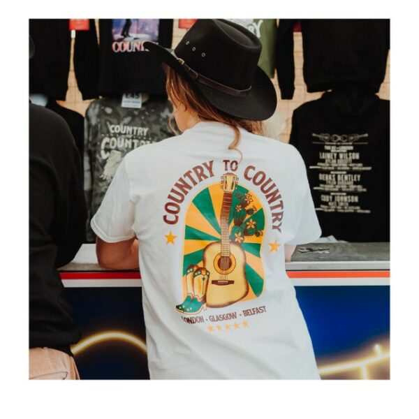 kenny C2c Country To Country Store Merch 2026 Online Exclusive Shirts White