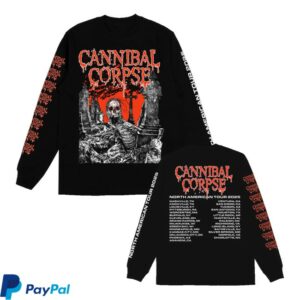 kenny Cannibal Corpse Merch Store Graveside 2025 Tour Long Sleeve Black