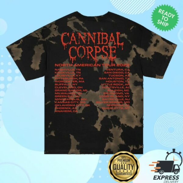 kenny Cannibal Corpse Merch Store Pitchfork Impalement 2025 Tour Shirt Dyes