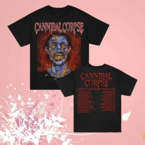 kenny Cannibal Corpse Merch Store Skull Maggot 2025 Tour Shirt Black