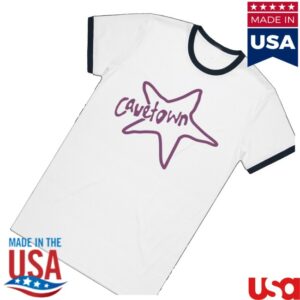 kenny Cavetown Merch Store Star Ringer Shirt Black Whites kenny Cavetown Merch Store Star Ringer Shirt Black Whites