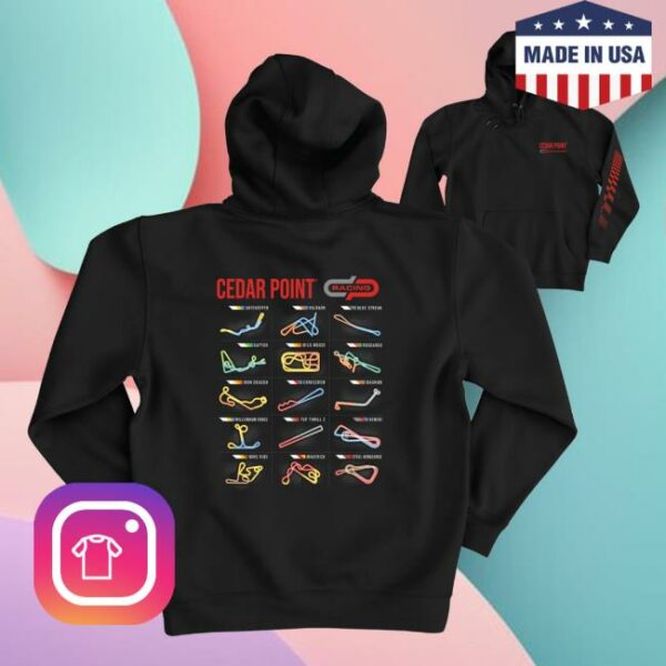 kenny Cedar Point Track Layout Hoodie