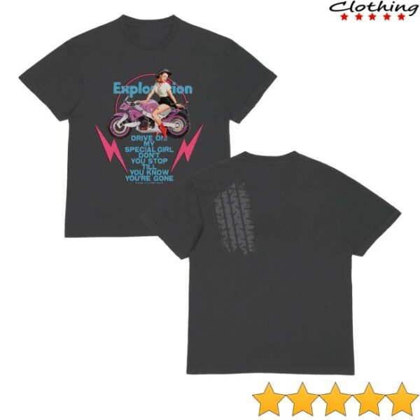 kenny Ceecla Merch Store Motorcycle Girl Shirt Blackss