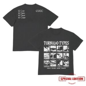 kenny Ceecla Merch Store Tornado Type Shirt Washed Blackss