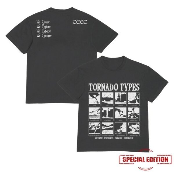 kenny Ceecla Merch Store Tornado Type Shirt Washed Blackss