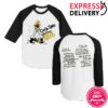 kenny Circle Jerks Merch Store Golden Shower Of Hits Raglan White Black