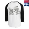 kenny Circle Jerks Merch Store Golden Shower Of Hits Raglan White Blacks