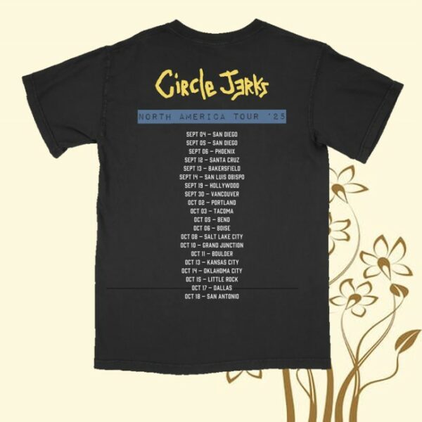 kenny Circle Jerks Merch Store Skankman 2025 Tour Shirt Blacks
