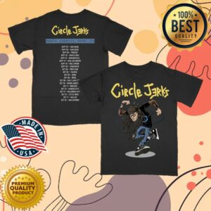 kenny Circle Jerks Merch Store Skankman 2025 Tour Shirt Blackss