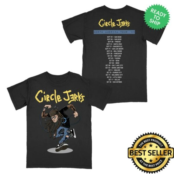 kenny Circle Jerks Store Merch Skankman 2025 Tour Shirt Black1