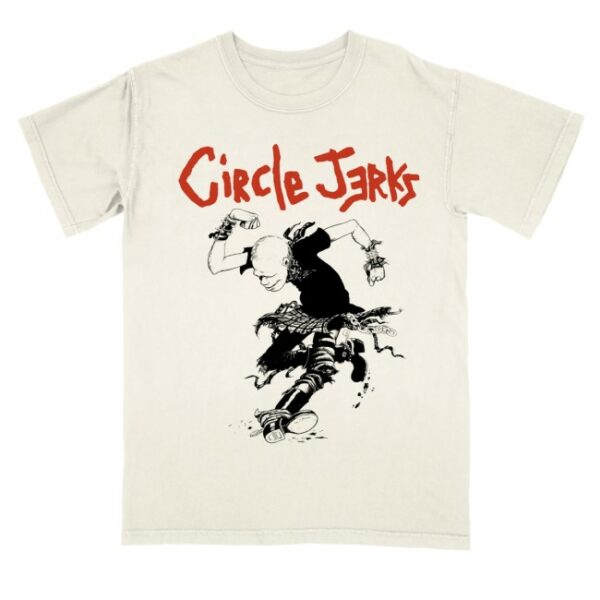 kenny Circle Jerks Store Merch Skankman Outline Shirt Ivory