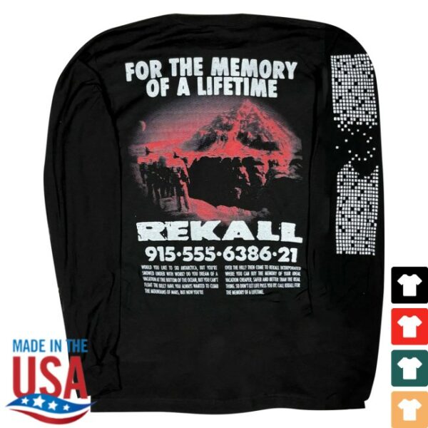 kenny Cult Of Cult Merch Total Recall 1990 Rekall Long Sleeve