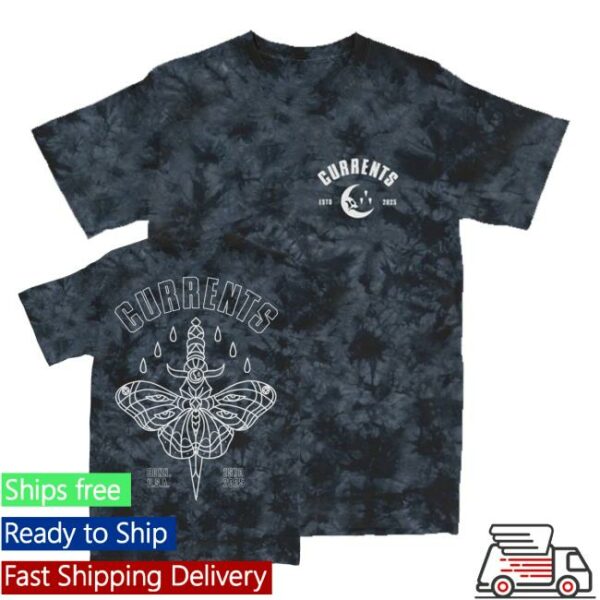 kenny Currents Merchandise Moth Outline Crystal Columbia Navy Shirt