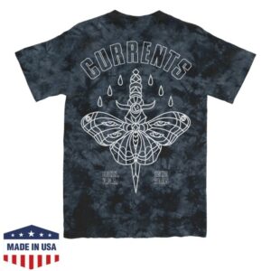kenny Currents Official Merch Store Moth Outline Tee Crystal Columbia Navy