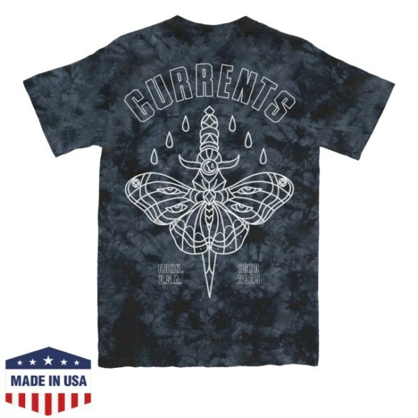 kenny Currents Official Merch Store Moth Outline Tee Crystal Columbia Navy