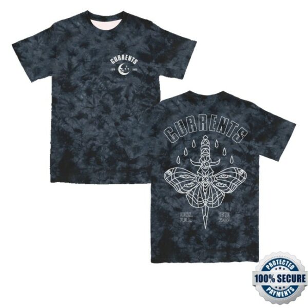 kenny Currents Official Merch Store Moth Outline Tee Crystal Columbia Navyss