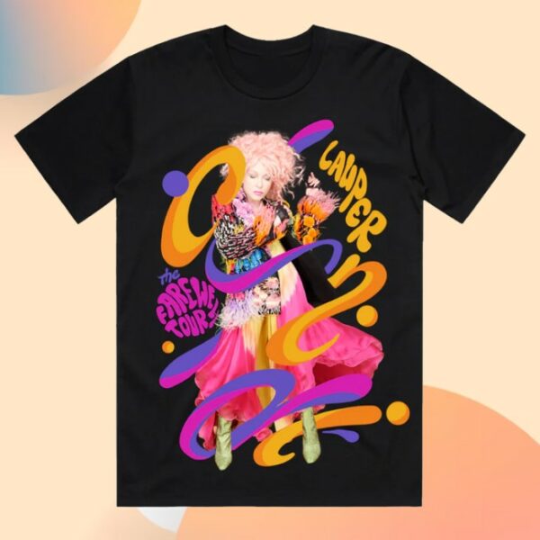kenny Cyndi Lauper Store Merch 2025 Swirl Tour Tee0