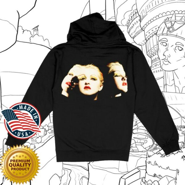 kenny Cyndi Lauper Store Merch Triple Photo Zip Hoodie