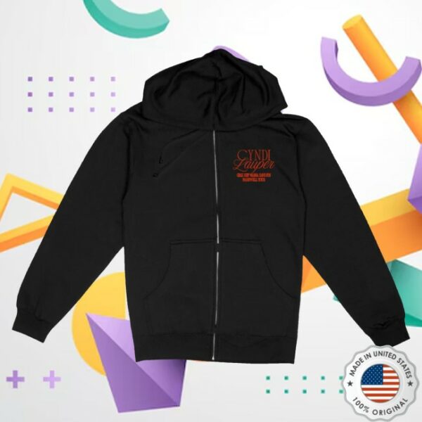 kenny Cyndi Lauper Store Merch Triple Photo Zip Hoodie0