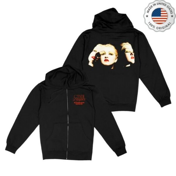 kenny Cyndi Lauper Store Merch Triple Photo Zip Hoodie1