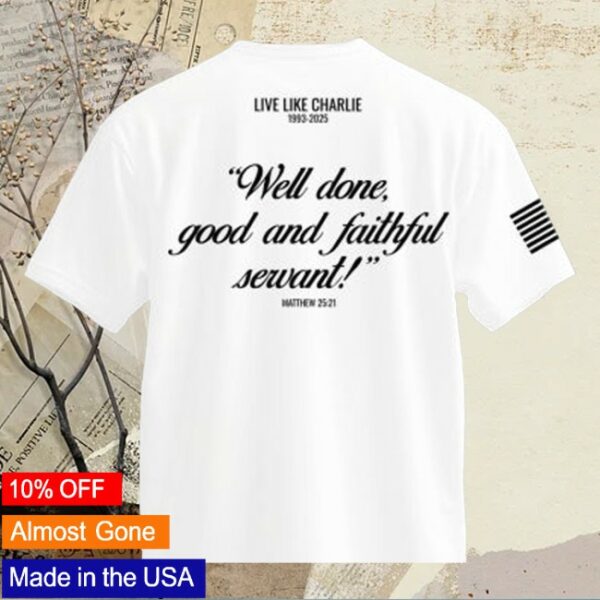 kenny Daniel Defense Merch Live Like Charlie Shirt1