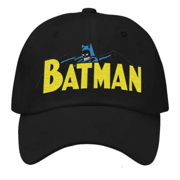 kenny Dc Merch Shop Store Batman Silver Age Logo Embroidered Dad Hat