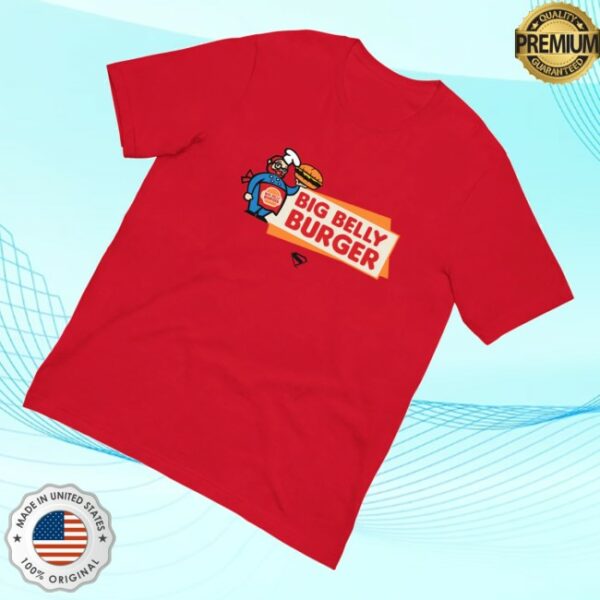 kenny Dc Store Merch Superman 2025 Movie Big Belly Burger Logo Shirts