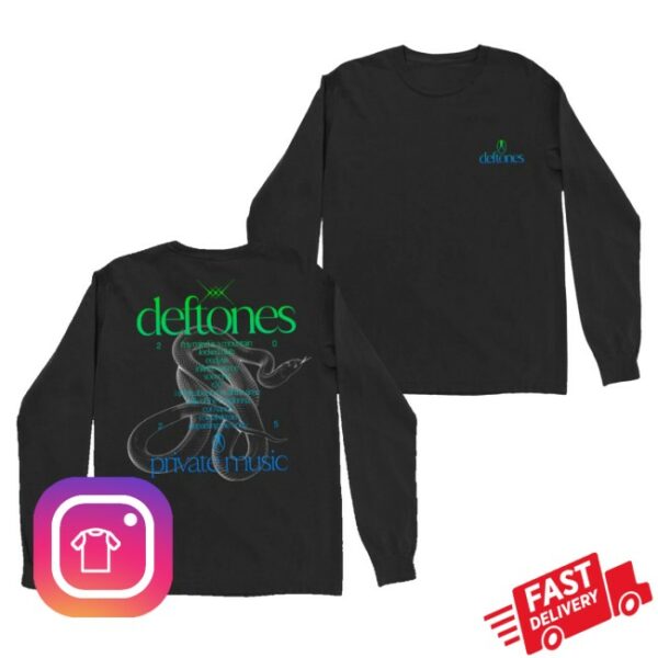 kenny Deftones Shop Merch Deftones Private Music Tracklist Long Sleeve1