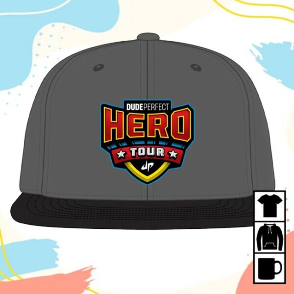 kenny Dude Perfect Store Hero Tour Tour Logo Flatbill