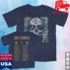 kenny Eric Church Merch Shop Free The Machine Tour Navy Skull T Shirt