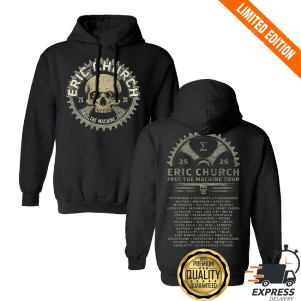 kenny Eric Church Store Merch Free The Machine Tour Hoodiess