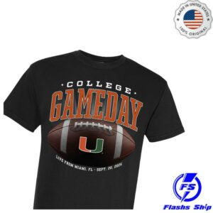 kenny Espn Merch Shop Store Miami College Gameday Shirtw kenny Espn Merch Shop Store Miami College Gameday Shirtw