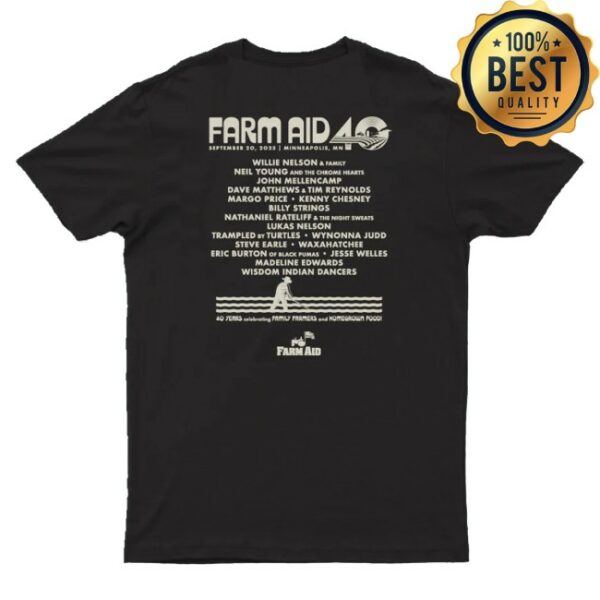 kenny Farm Aid Merch Farm Aid 40 Barn Owl Tee