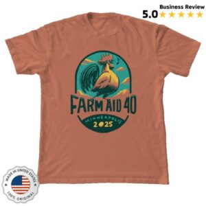 kenny Farm Aid Merch Farm Aid 40 Rooster Sings Tee0