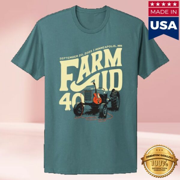 kenny Farm Aid Merch Farm Aid 40 Tractor Amp Tee0
