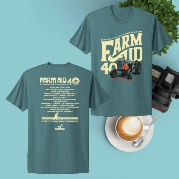 kenny Farm Aid Merch Farm Aid 40 Tractor Amp Tee1
