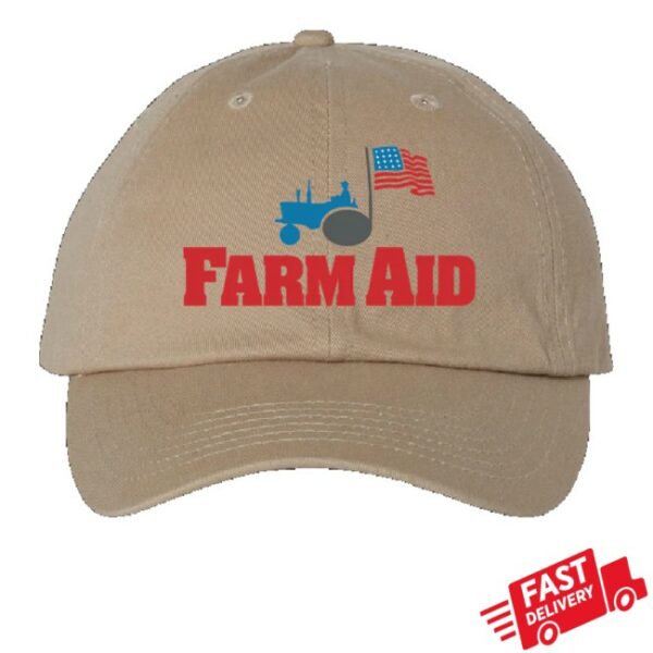 kenny Farm Aid Merch Store Farm Aid Tractor Logo Baseball Hat