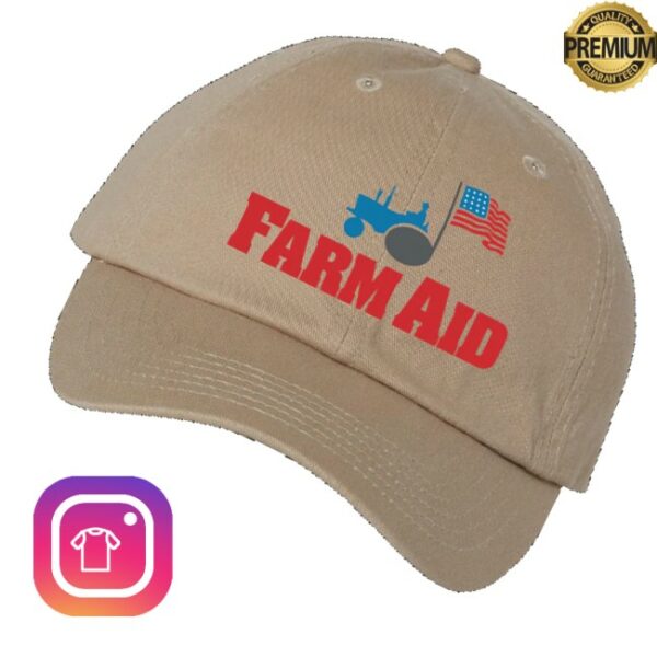 kenny Farm Aid Merch Store Farm Aid Tractor Logo Baseball Hats