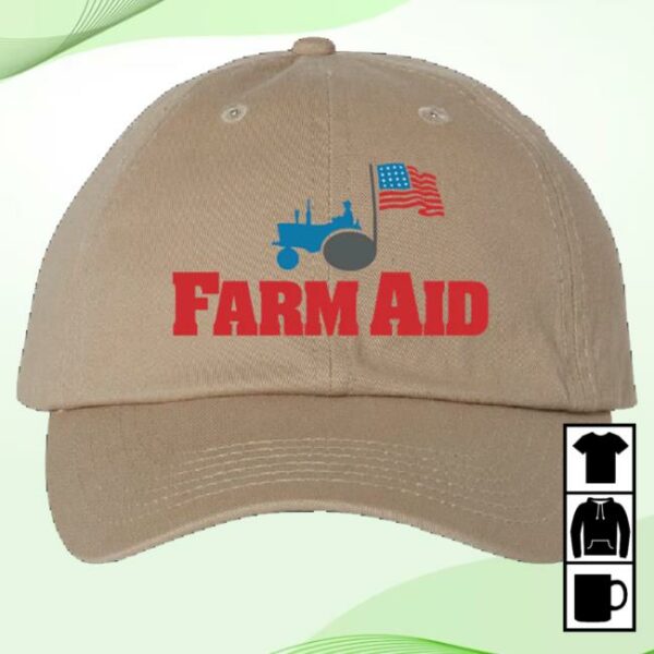 kenny Farm Aid Tractor Logo Baseball Hat
