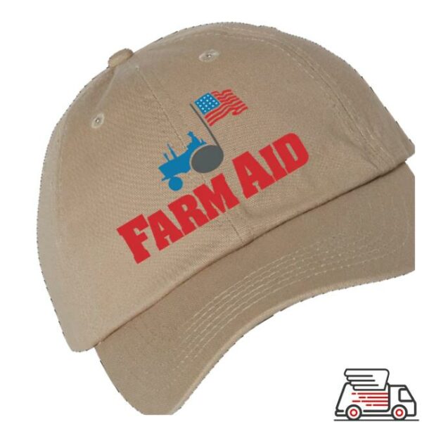 kenny Farm Aid Tractor Logo Baseball Hats